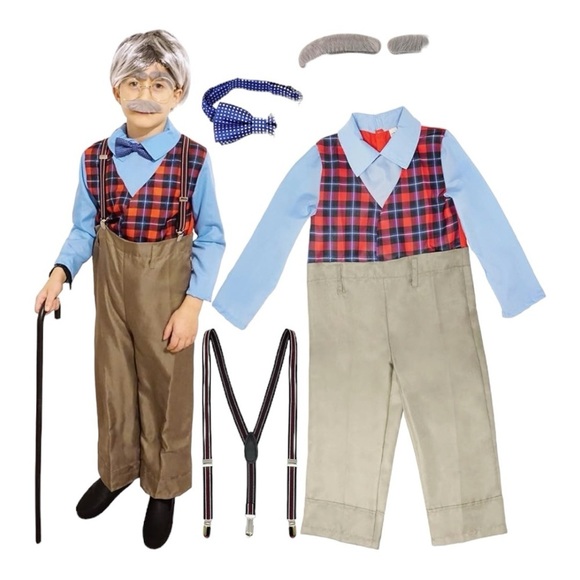 Amazon Other - Costume Old Man 👴 for Boys Ages 6-8